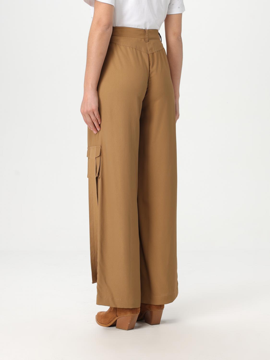 ACTITUDE TWINSET PANTALONI: Pantalone cargo Actitude Twinset in cotone , Marrone - Img 2