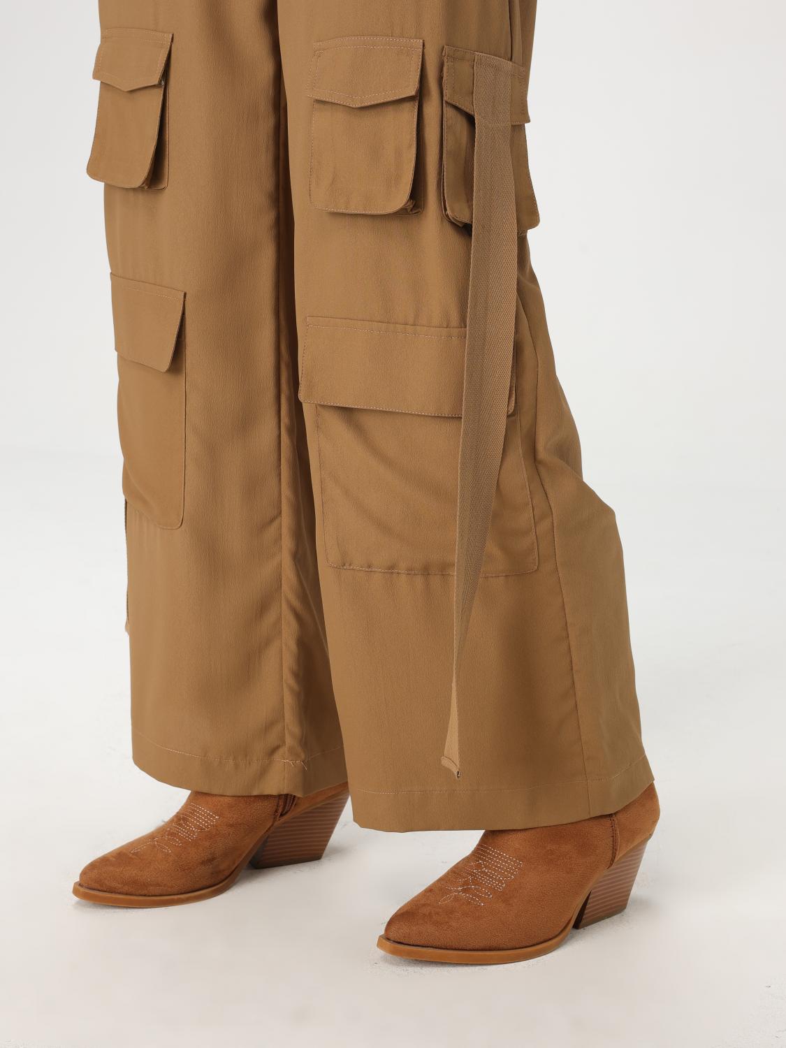 ACTITUDE TWINSET PANTALONI: Pantalone cargo Actitude Twinset in cotone , Marrone - Img 3