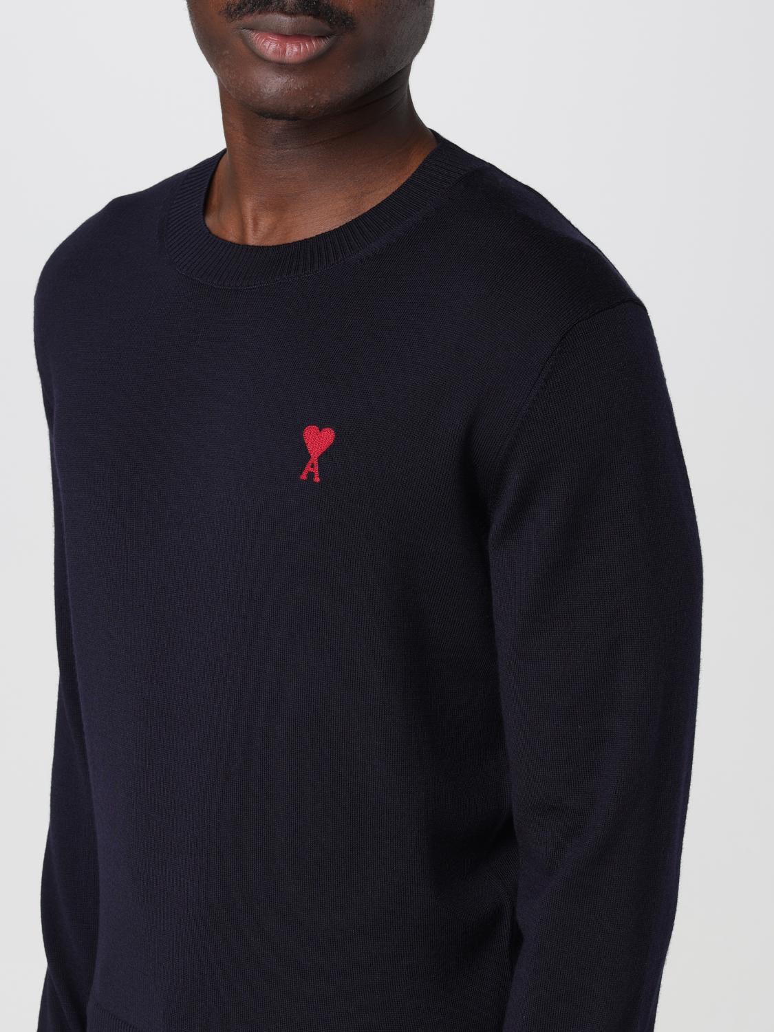 AMI PARIS PULLOVER: Pullover herren Ami Paris, Blau - Img 3