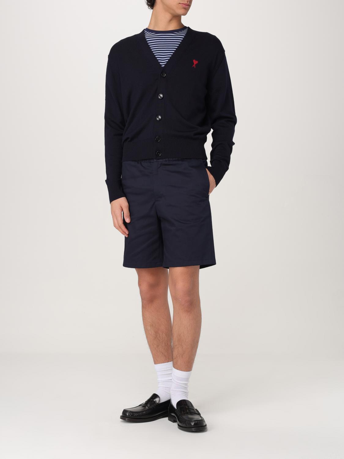 AMI PARIS PULLOVER: Strickjacke herren Ami Paris, Blau - Img 2