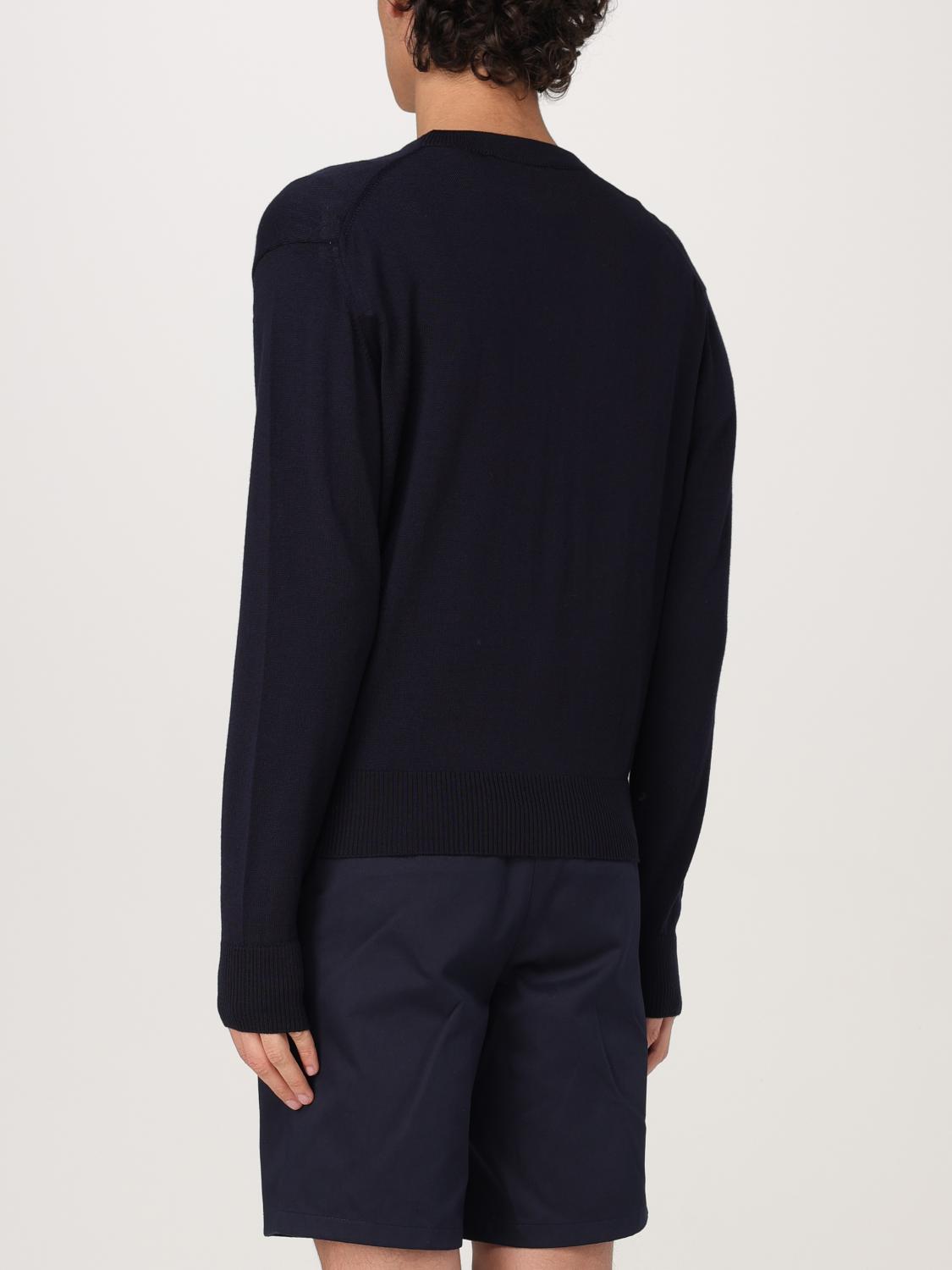 AMI PARIS PULLOVER: Strickjacke herren Ami Paris, Blau - Img 3