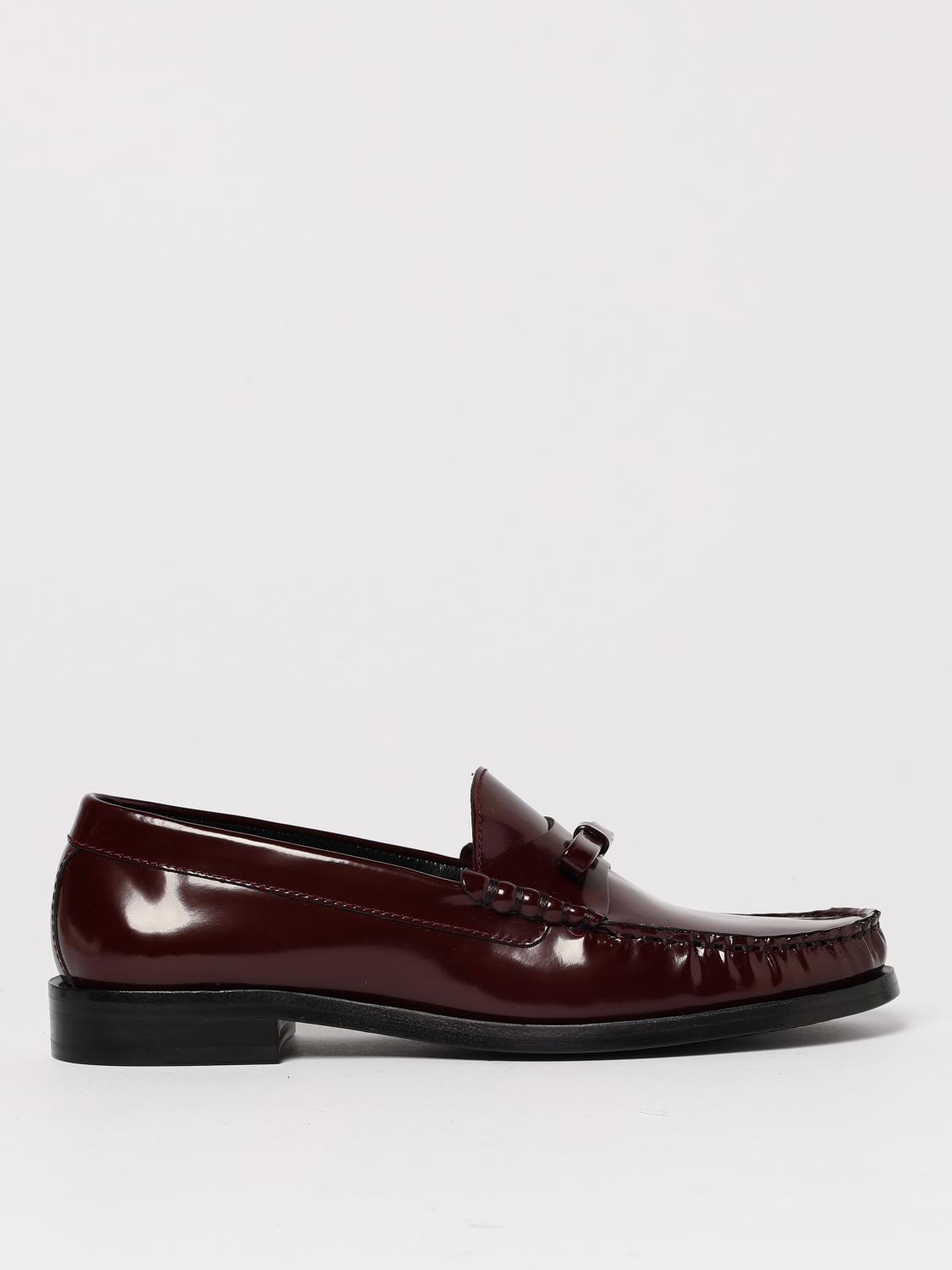 STUART WEITZMAN MOCASSINI: Mocassino Stuart Weitzman in pelle spazzolata con fiocco , Rosso - Img 1