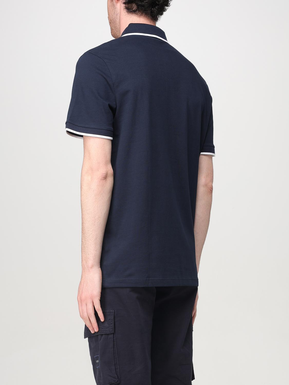 BOSS POLO: Polo de algodón con mini logo Boss, Azul Oscuro - Img 2