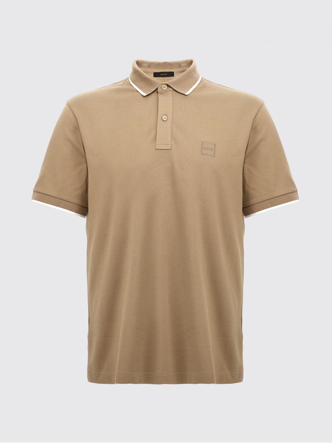 BOSS POLO: Polo hombre Boss, Beige - Img 1
