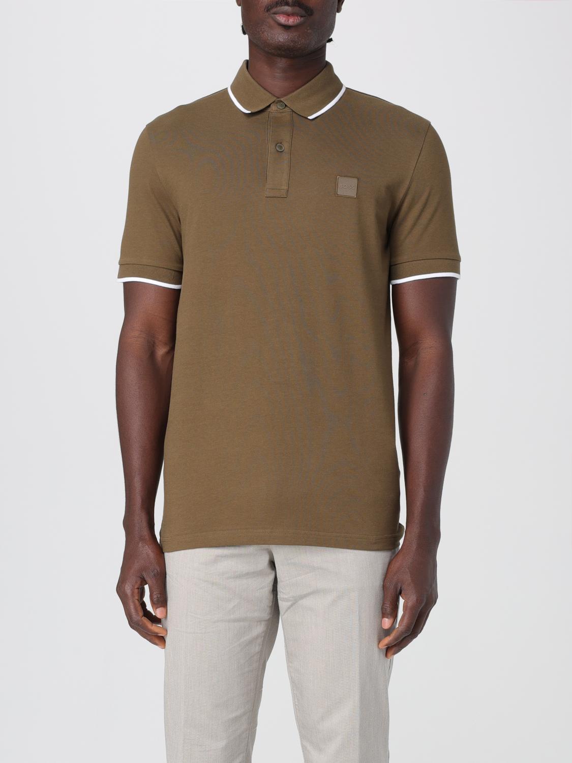 BOSS POLO: Polo de algodón con mini logo Boss, Césped - Img 1