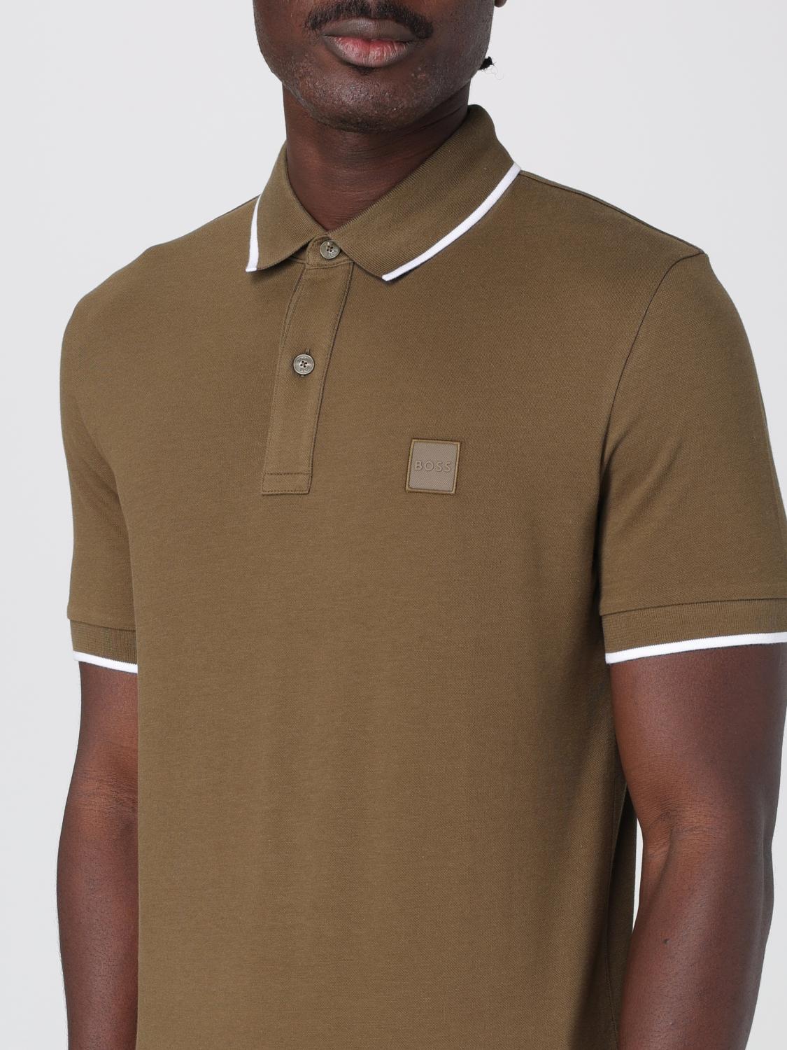 BOSS POLO: Polo de algodón con mini logo Boss, Césped - Img 3