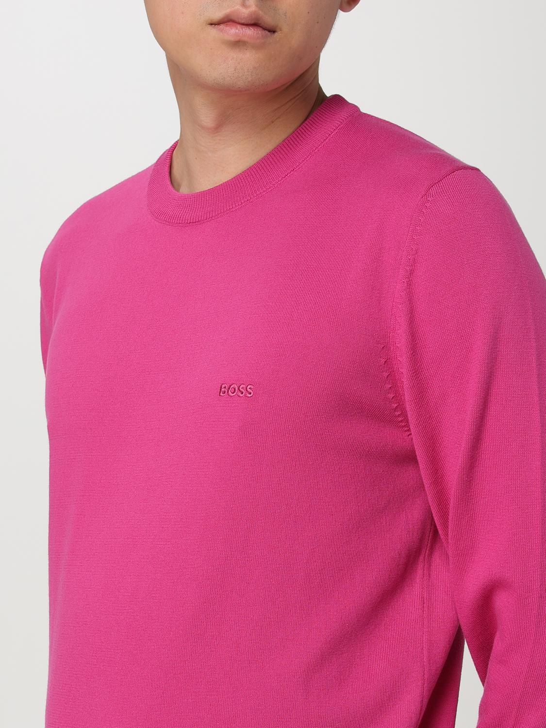 BOSS PULLOVER: Pullover herren Boss, Fuchsia - Img 3