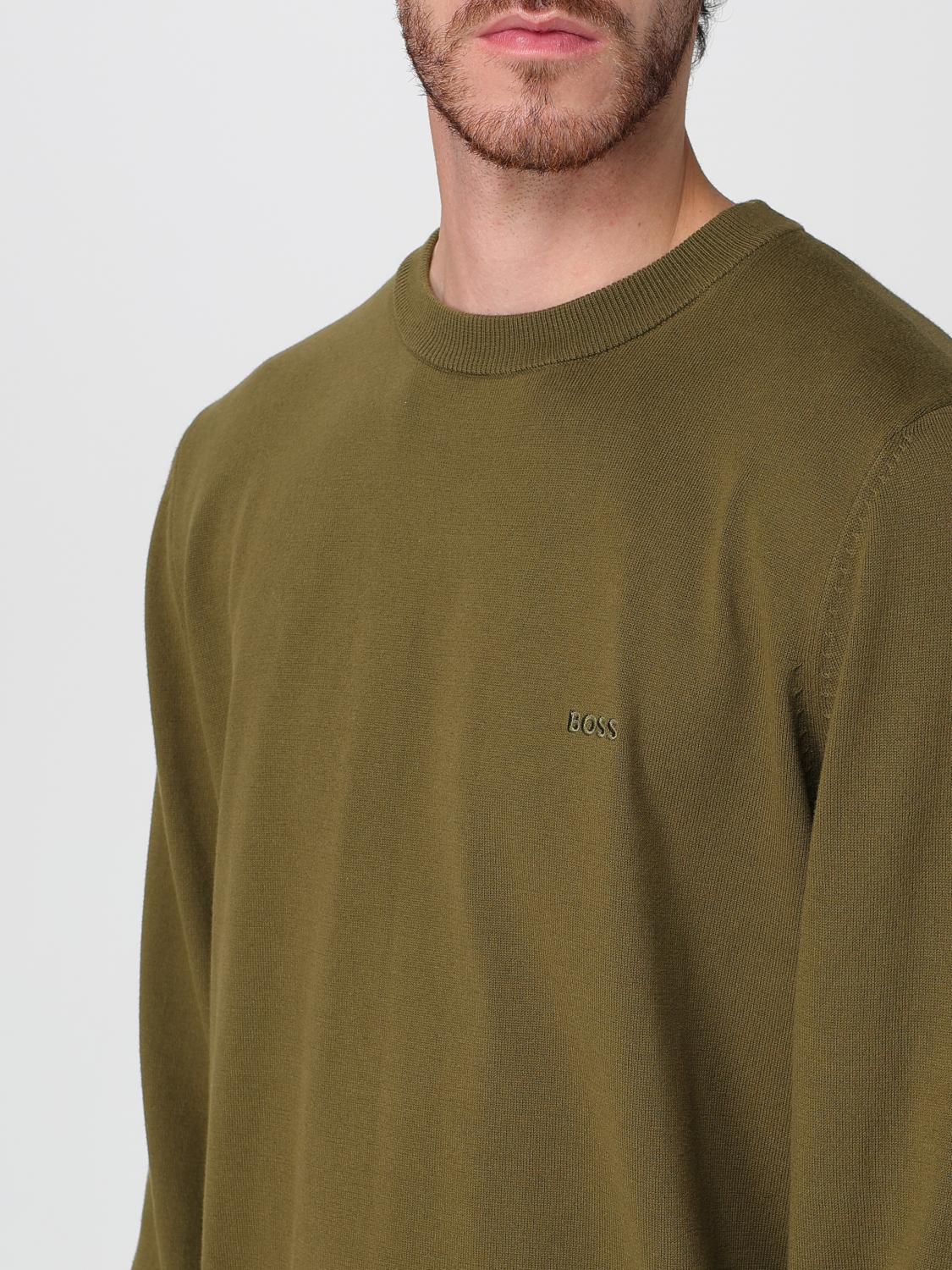 BOSS PULL: Pull homme Boss, Vert - Img 3