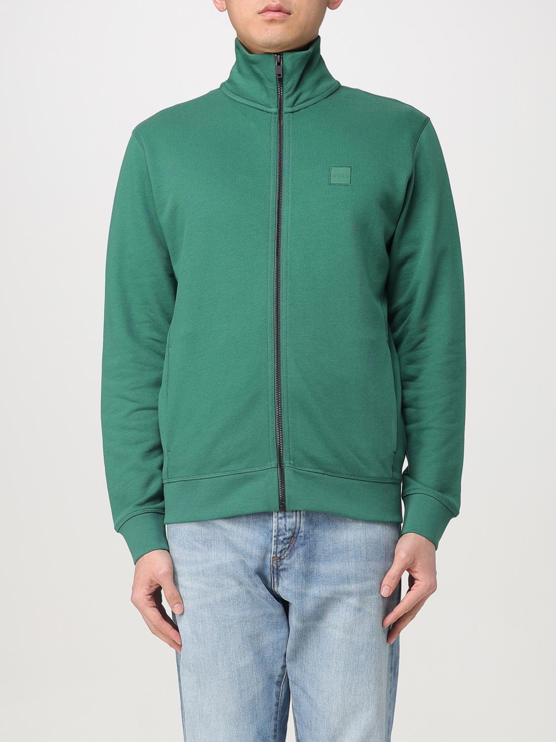 BOSS SUDADERA: Sudadera hombre Boss, Verde - Img 1