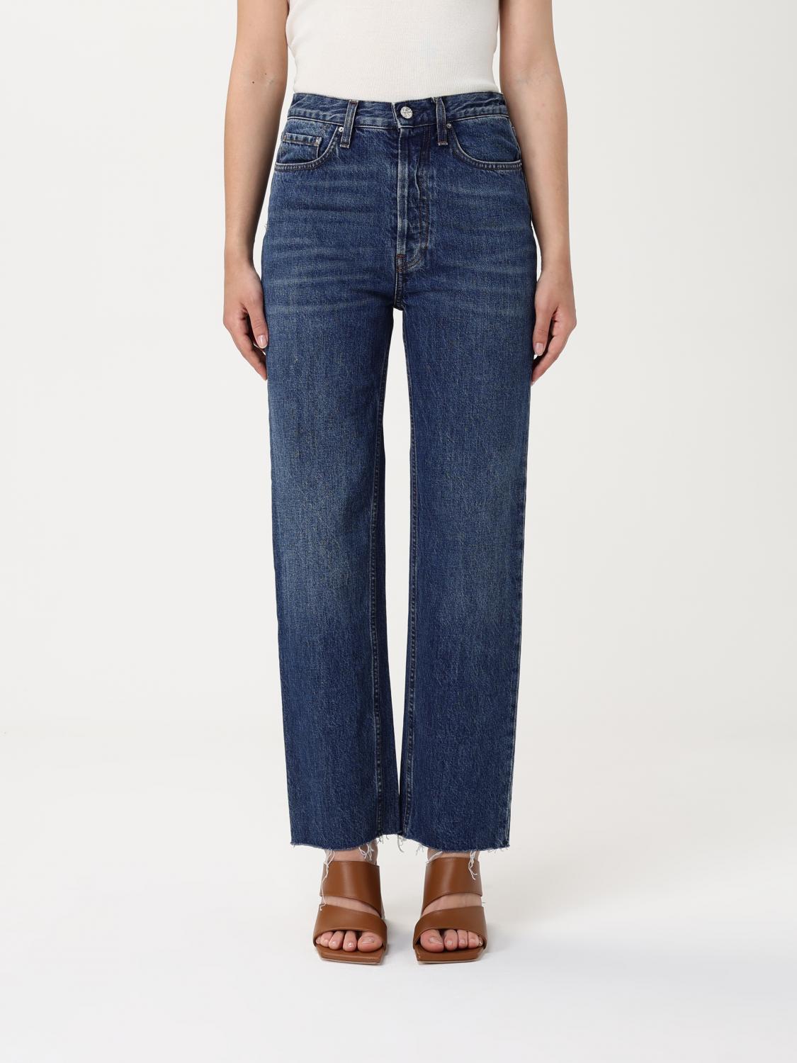 TOTEME JEANS: Jeans classico Toteme in denim , Blue - Img 1