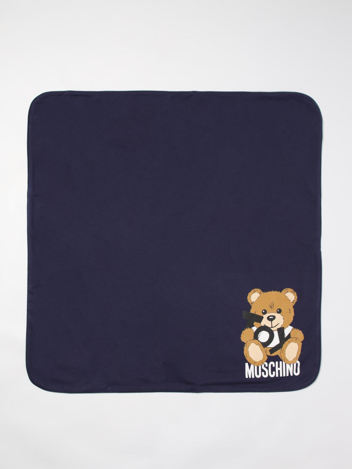 MOSCHINO BLANKET: Blanket kids Moschino, Navy - Img 2