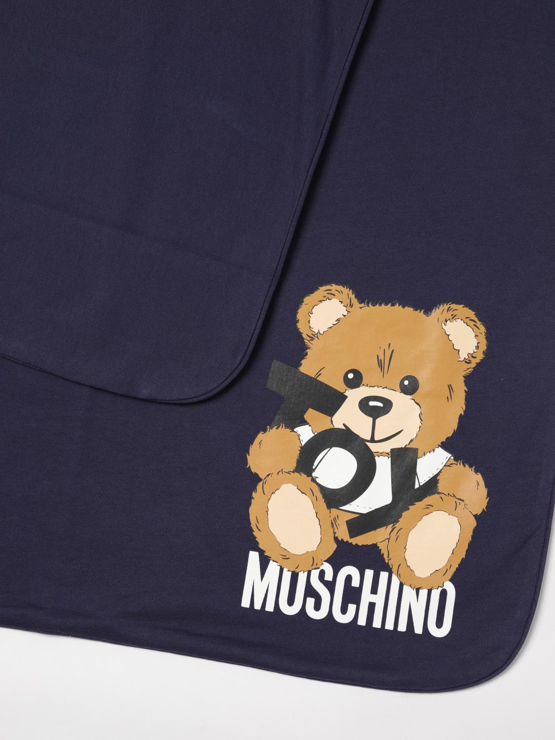 MOSCHINO BLANKET: Blanket kids Moschino, Navy - Img 3