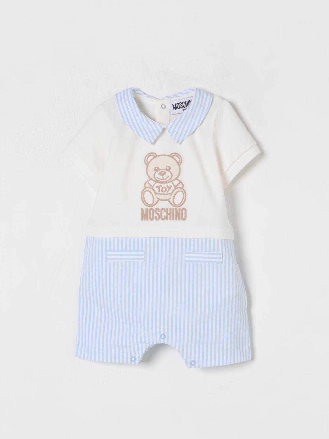 MOSCHINO OVERALL: Overall kinder Moschino, Weiß - Img 1