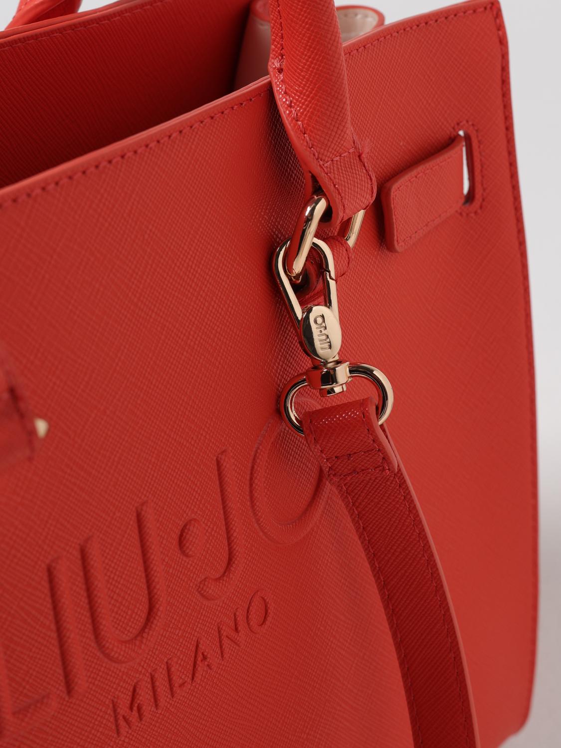 LIU JO BORSA TOTE: Borsa Liu Jo in pelle sintetica saffiano , Arancione - Img 3