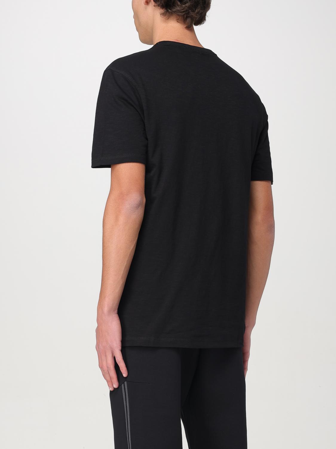 HUGO T-SHIRT: T-shirt basique en coton avec mini logo Hugo, Noir - Img 2