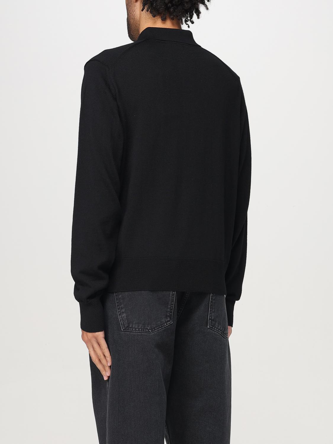 AMI PARIS CARDIGAN: Polo homme Ami Paris, Noir - Img 2