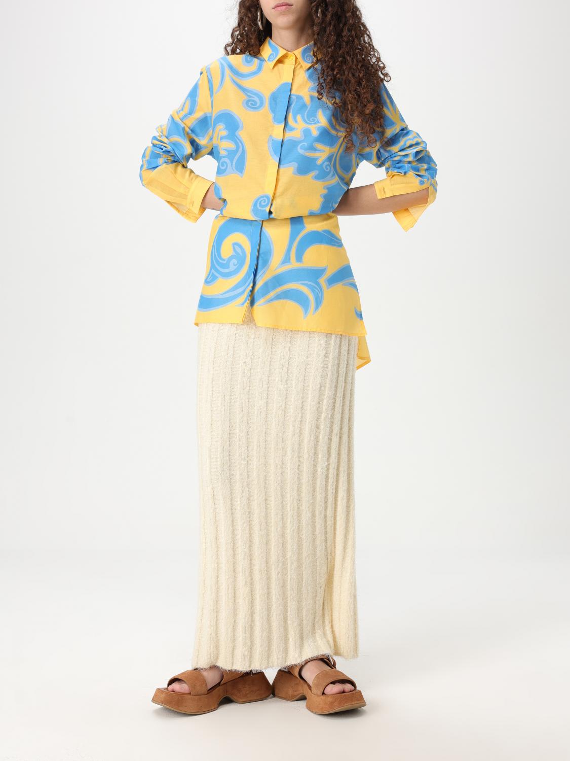 ETRO CAMICIA: Camicia Etro in cotone e seta con stampa floreale , Fantasia - Img 2