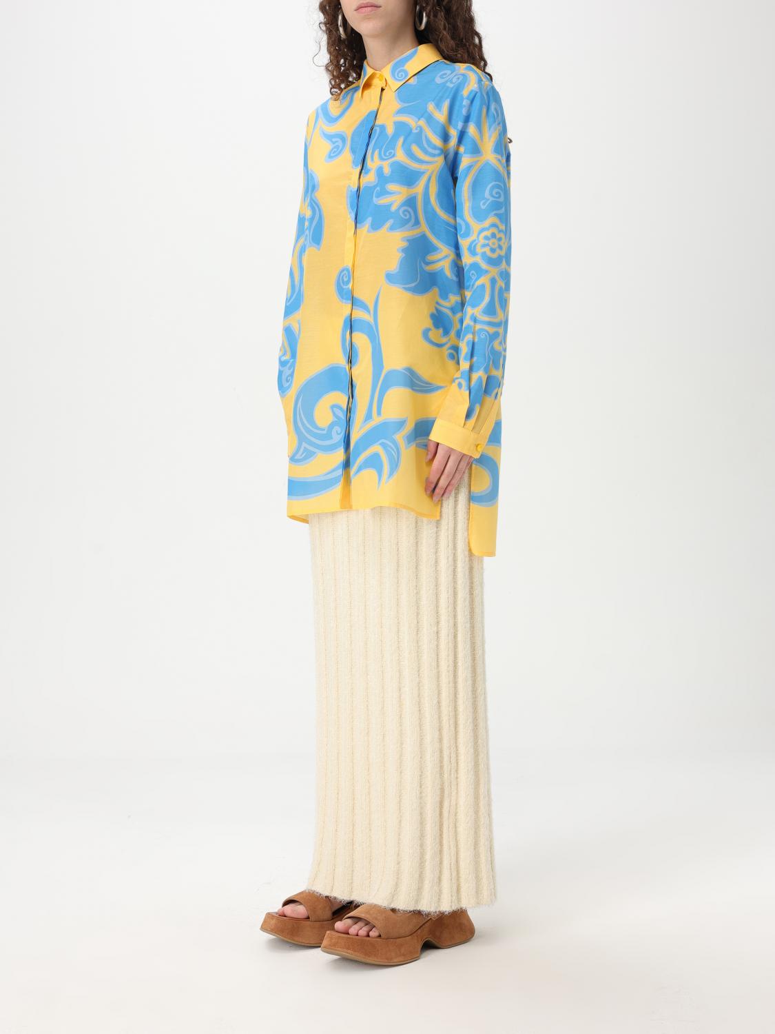 ETRO CAMICIA: Camicia Etro in cotone e seta con stampa floreale , Fantasia - Img 4