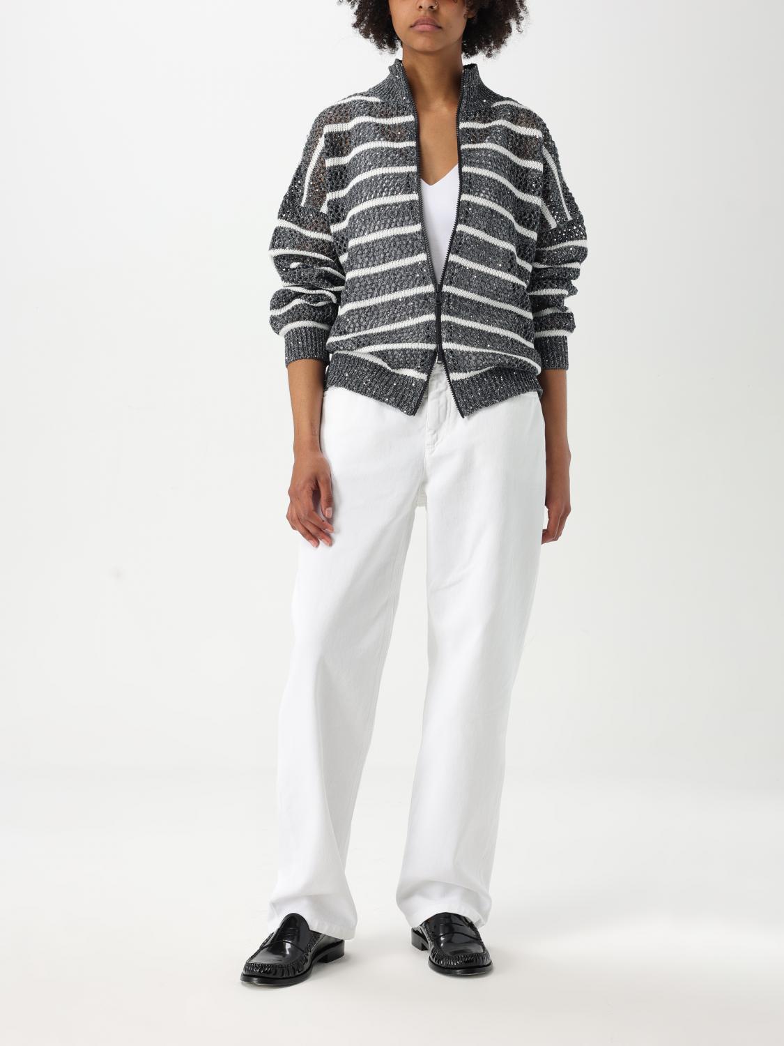 Brunello Cucinelli Sweater woman - Grey | MCO558906 | GIGLIO.COM