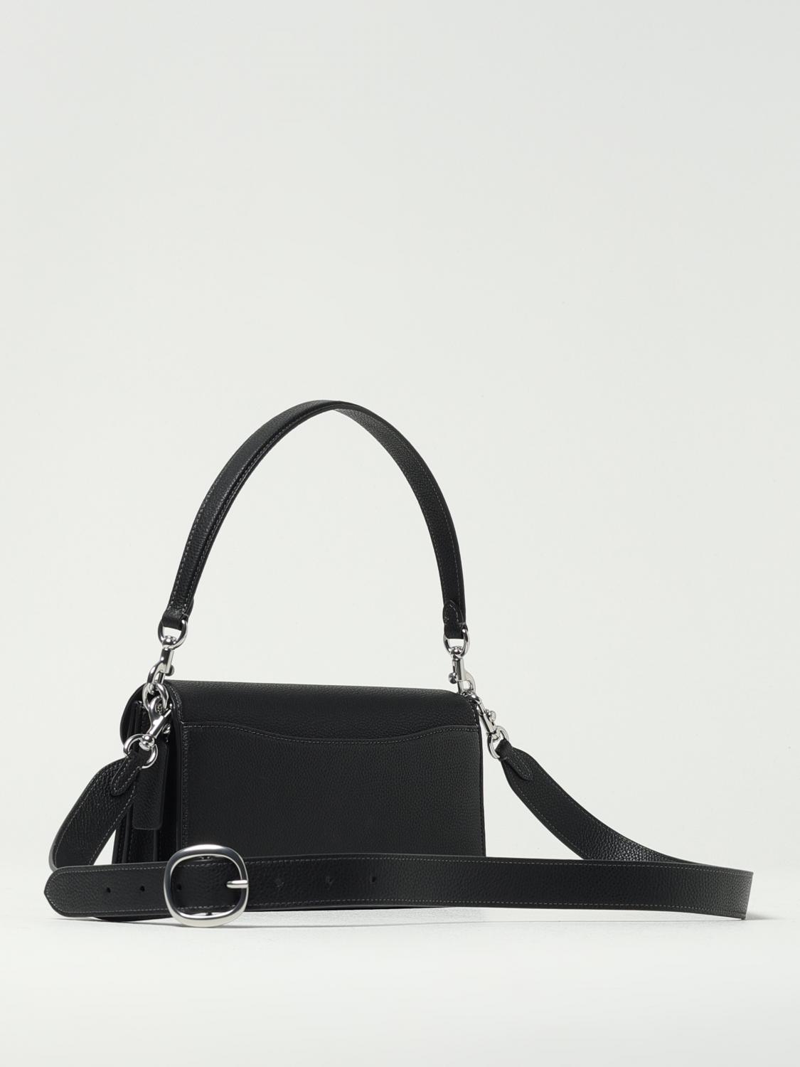 COACH BORSA A SPALLA: Borsa Tabby 26 Coach in pelle a grana, Nero 1 - Img 2