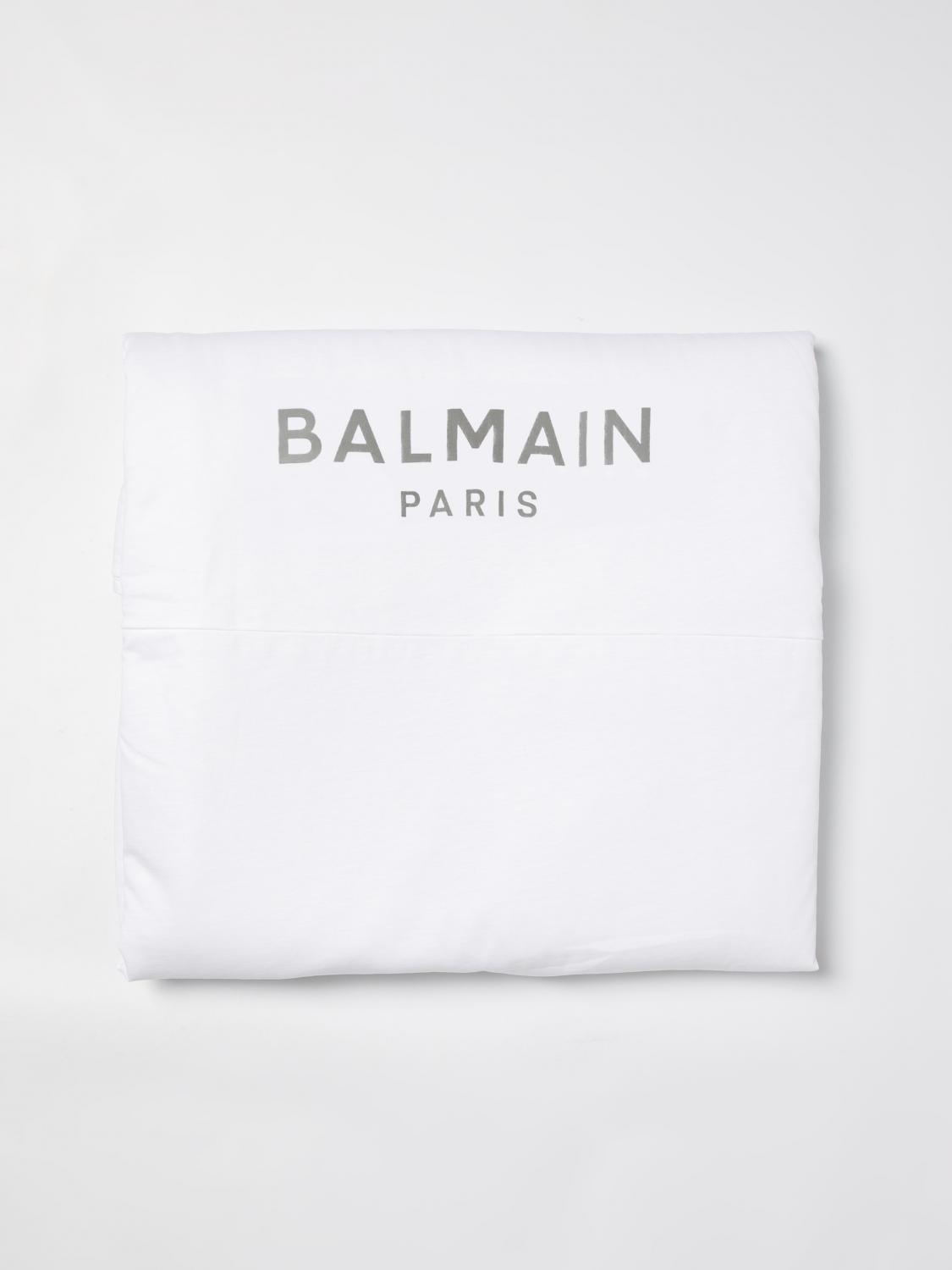 BALMAIN MANTA: Bufanda bebé niños Balmain, Blanco - Img 1