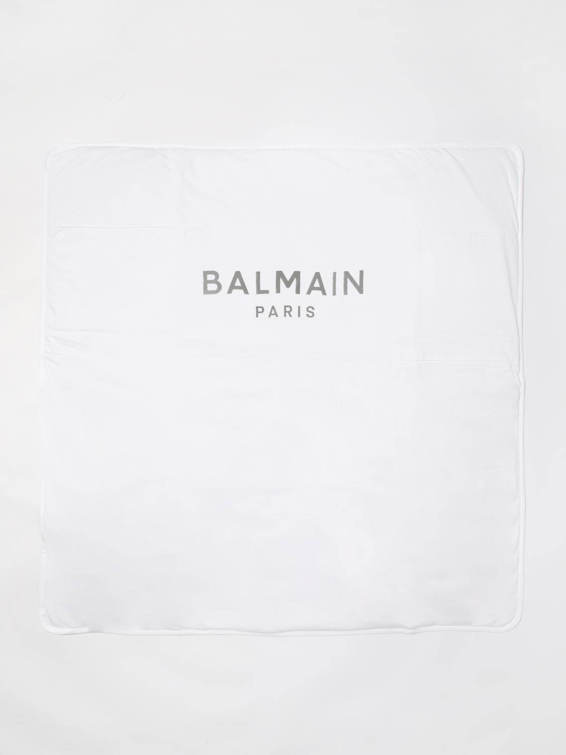 BALMAIN MANTA: Bufanda bebé niños Balmain, Blanco - Img 2