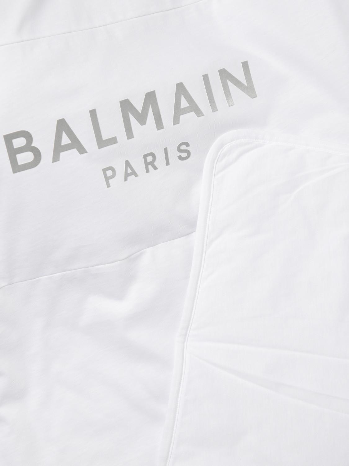BALMAIN MANTA: Bufanda bebé niños Balmain, Blanco - Img 3
