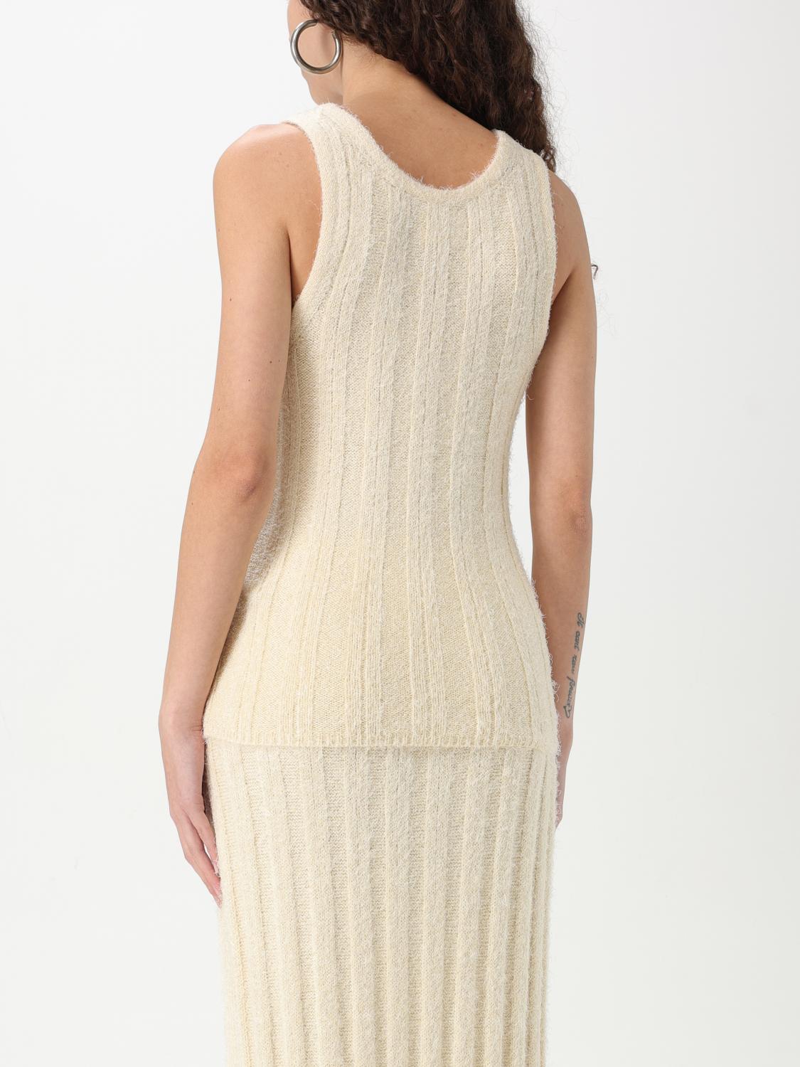 KHAITE TOP: Top femme Khaite, Beige - Img 3