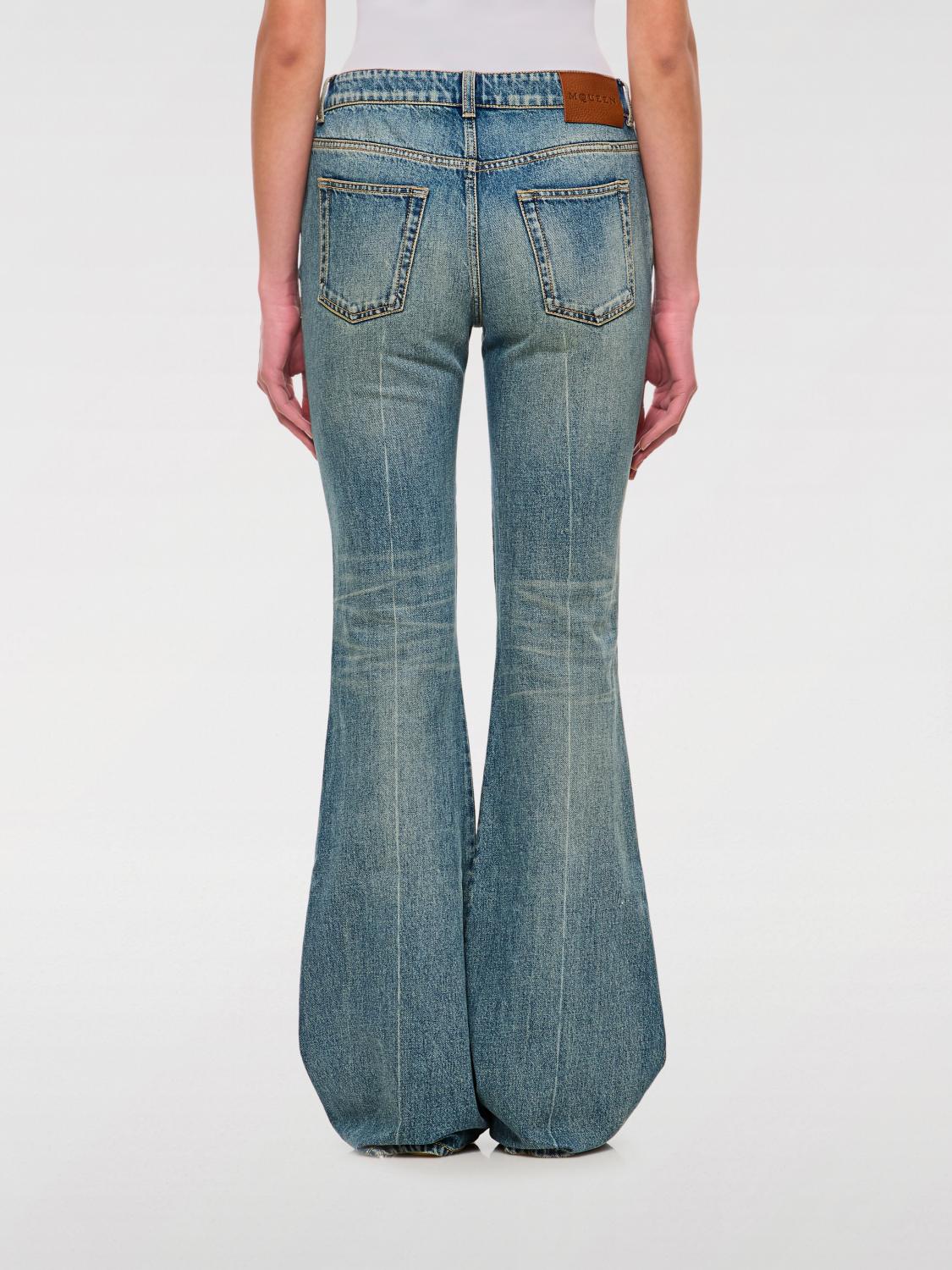 MCQUEEN JEANS: Jeans damen McQueen, Blau - Img 3