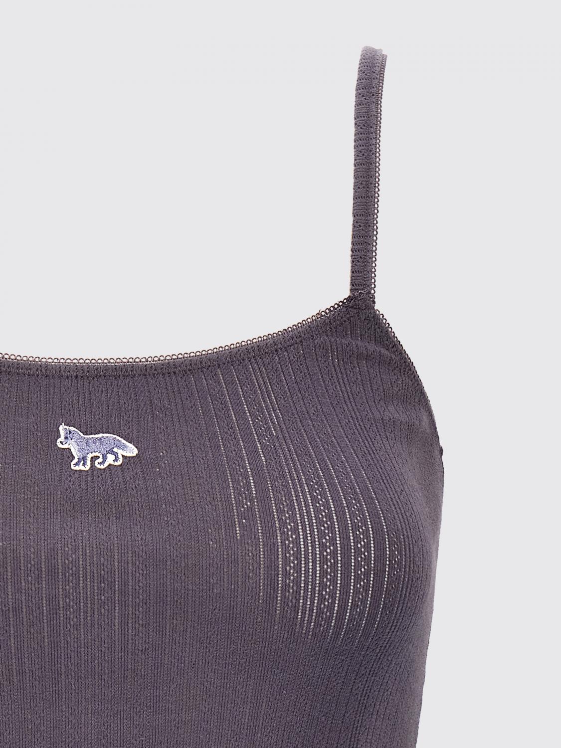 Maison Kitsuné stretch cotton tank top - Blue | OW00608KA0027