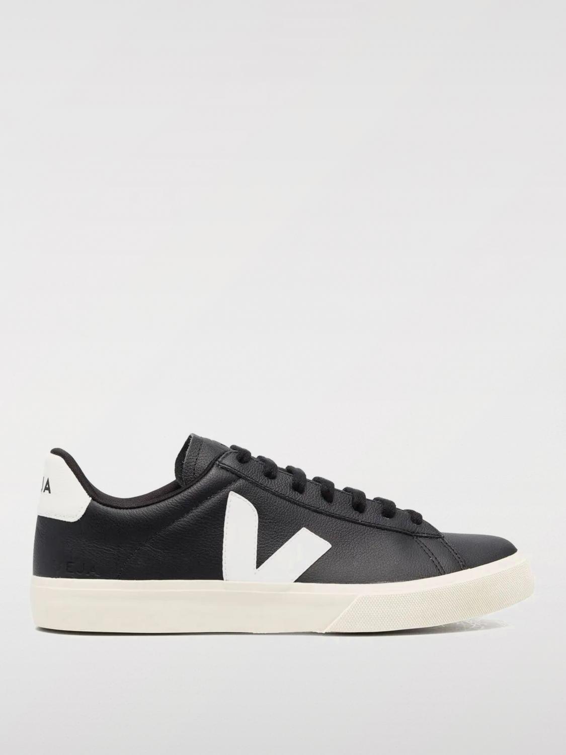 VEJA SNEAKERS: Sneakers Campo Chromefree Veja in pelle, Nero - Img 1