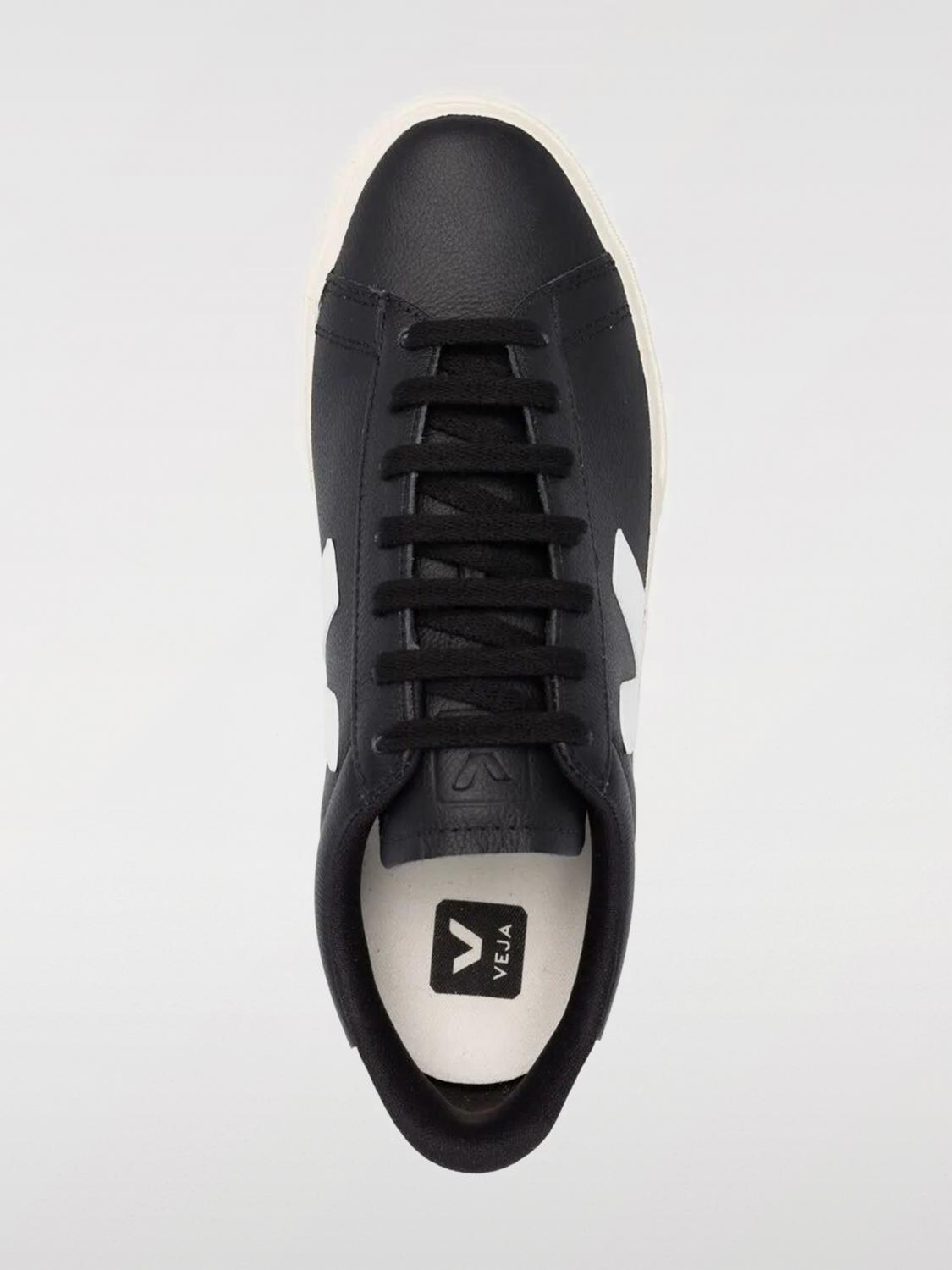 VEJA SNEAKERS: Sneakers Campo Chromefree Veja in pelle, Nero - Img 4