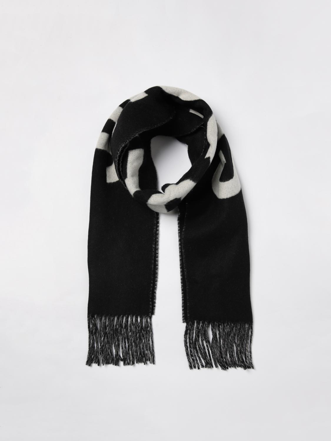JACQUEMUS SCIARPA: Sciarpa Jacquemus in lana vergine con logo jacquard , Nero - Img 5