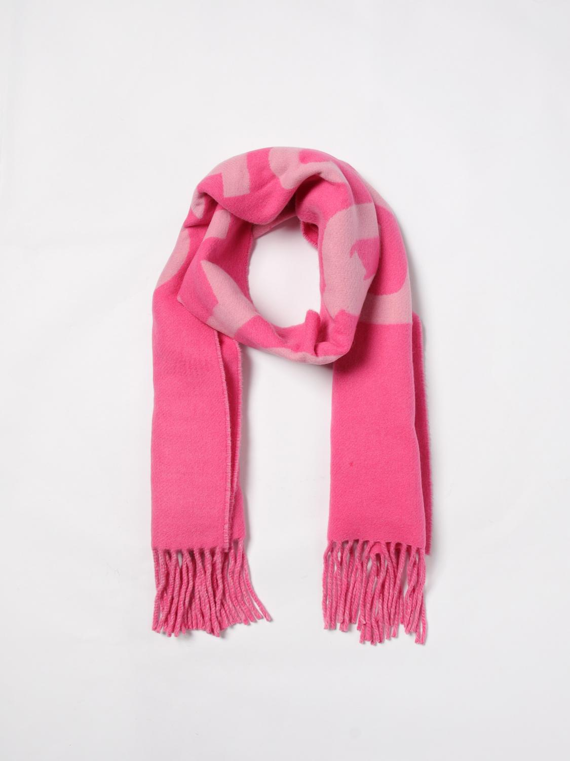 JACQUEMUS SCIARPA: Sciarpa Jacquemus in lana vergine con logo jacquard , Rosa - Img 5