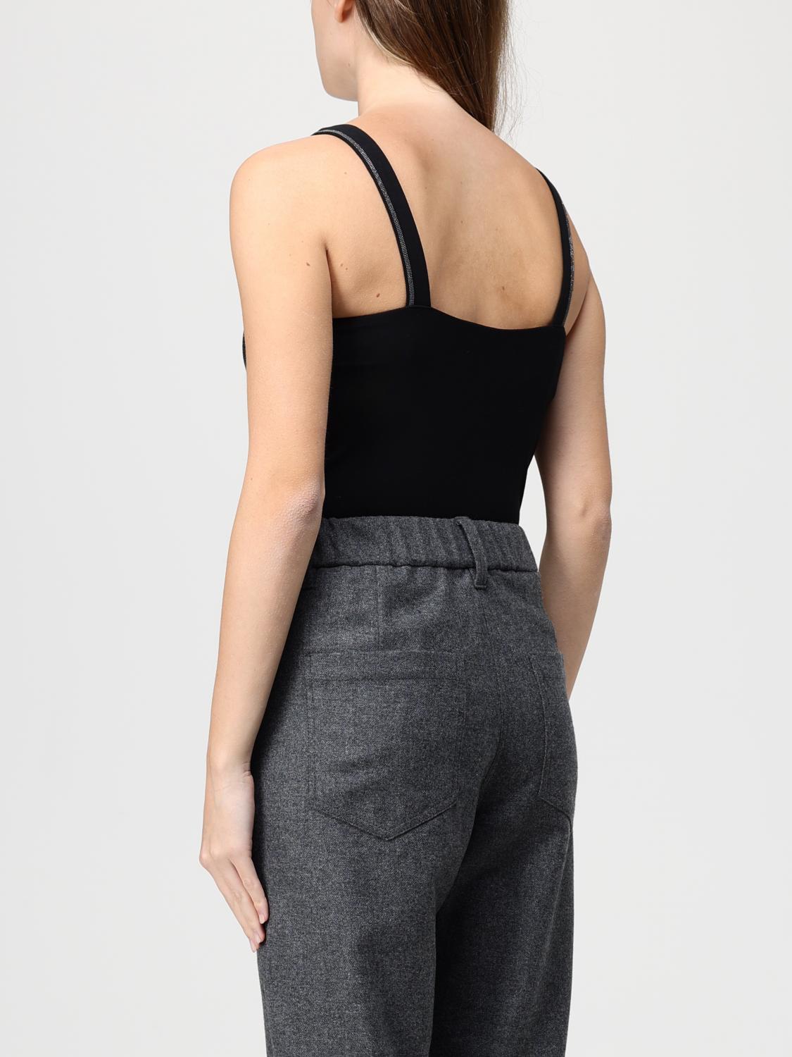 BRUNELLO CUCINELLI TOP: Top mujer Brunello Cucinelli, Negro - Img 3