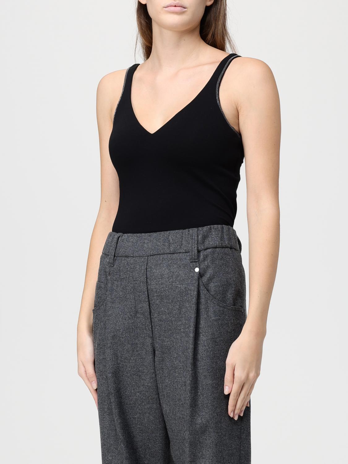BRUNELLO CUCINELLI TOP: Top mujer Brunello Cucinelli, Negro - Img 4