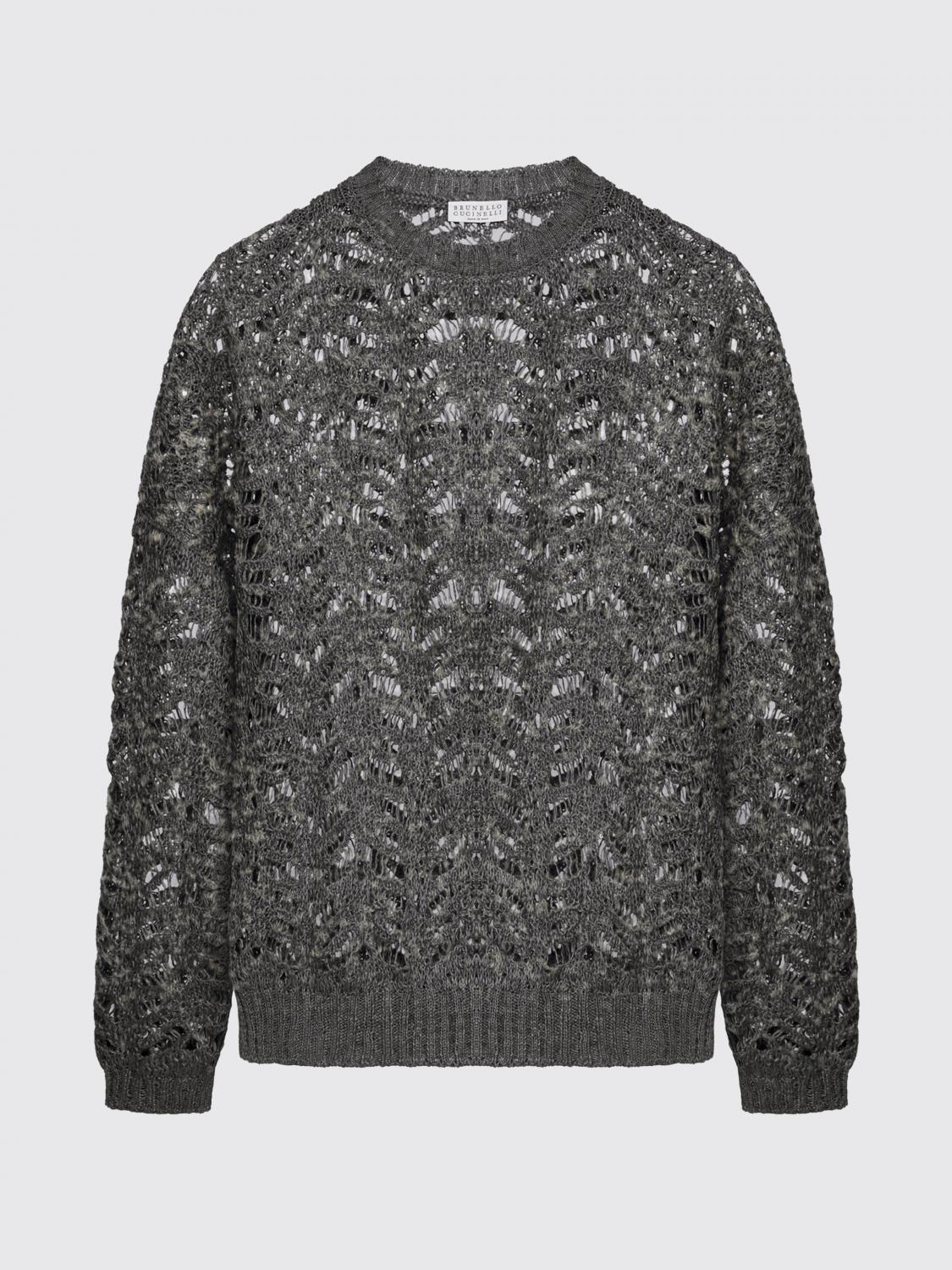 BRUNELLO CUCINELLI PULLOVER: Pullover damen Brunello Cucinelli, Schwarz - Img 1