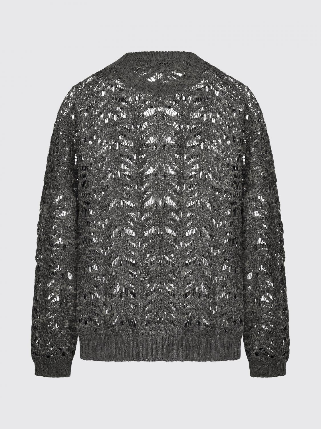 BRUNELLO CUCINELLI PULLOVER: Pullover damen Brunello Cucinelli, Schwarz - Img 2