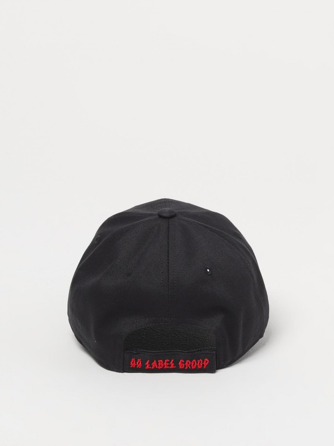 44 LABEL GROUP HAT: Hat men 44 Label Group, Black - Img 3