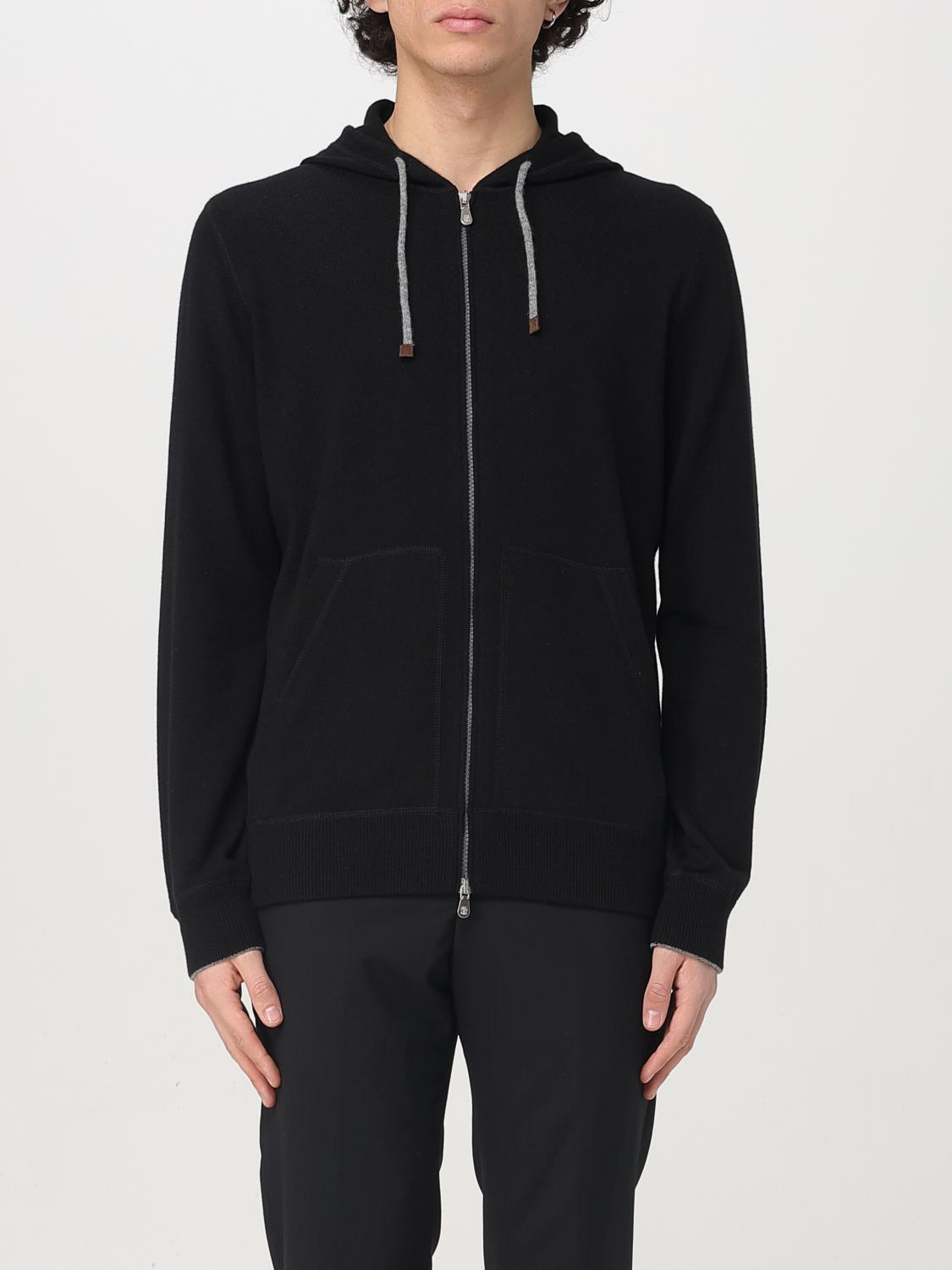 BRUNELLO CUCINELLI SWEATER: Sweater men Brunello Cucinelli, Black - Img 1
