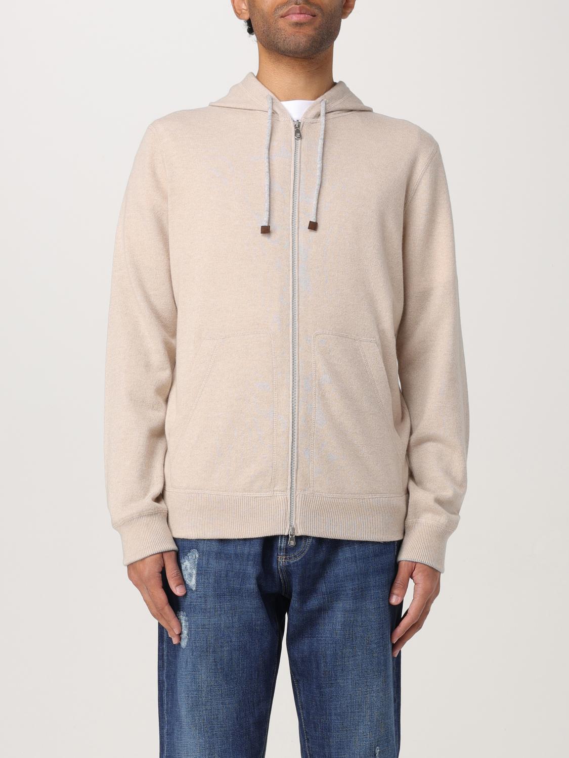 BRUNELLO CUCINELLI PULL: Pull homme Brunello Cucinelli, Beige - Img 1