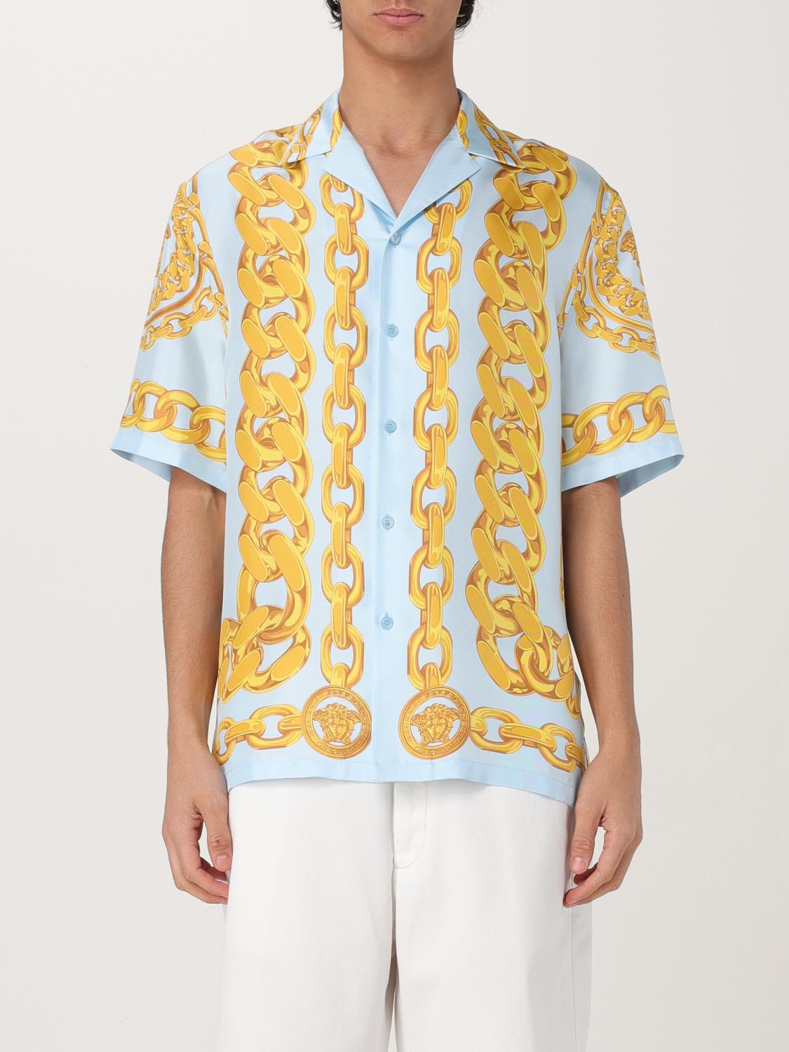 VERSACE HEMD: Hemd herren Versace, Blau - Img 1