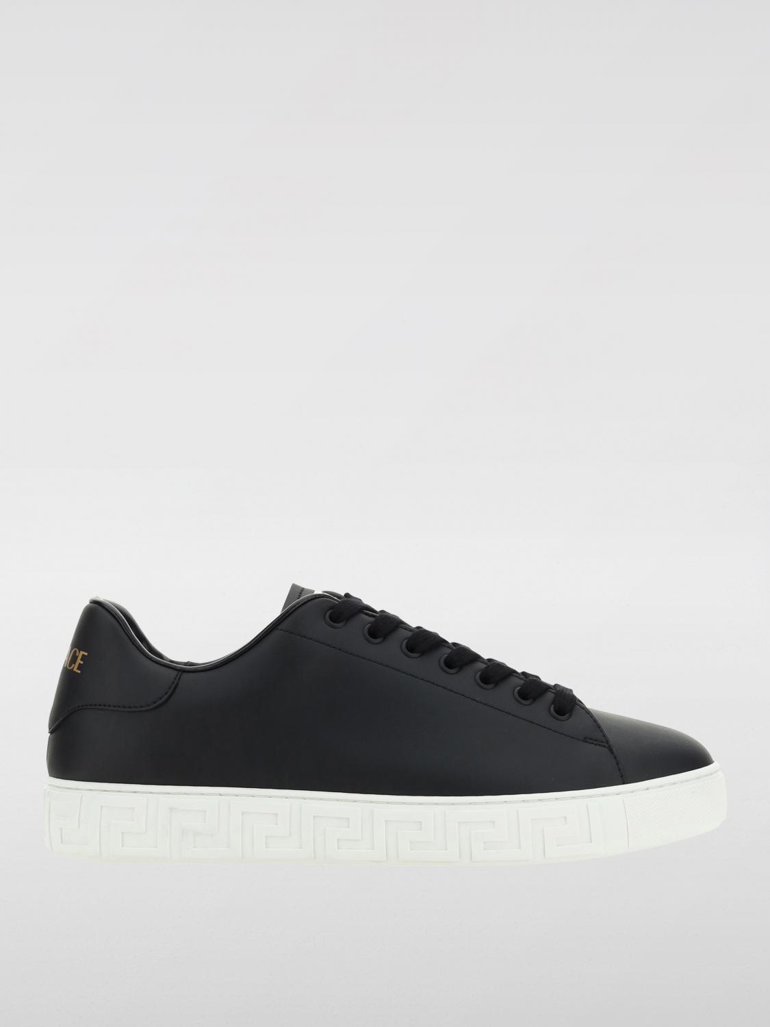 VERSACE SNEAKERS: Sneakers Greca Versace in pelle , Nero - Img 1