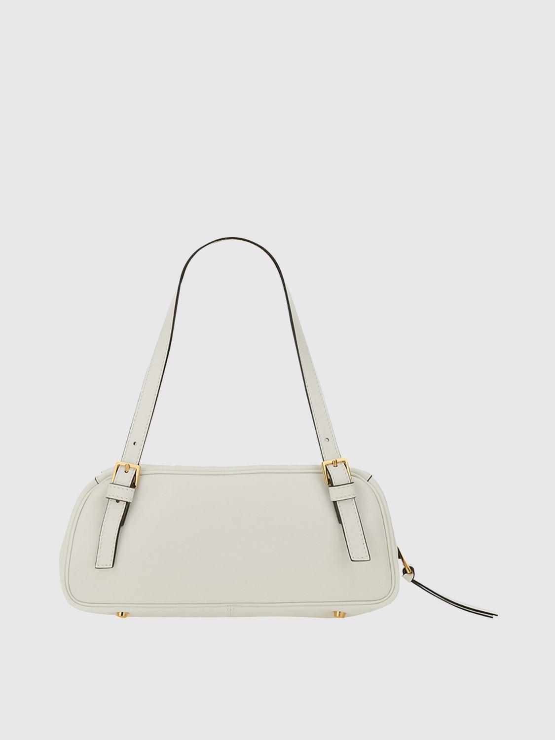 VERSACE BORSA A SPALLA: Borsa Tag Bowling Versace in pelle , Bianco - Img 2