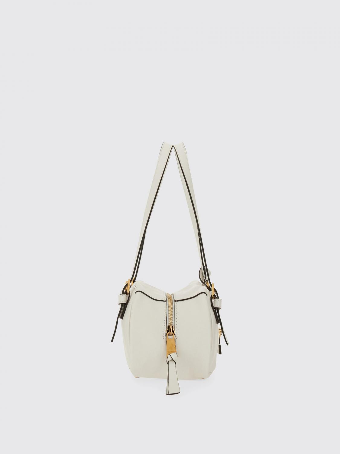 VERSACE BORSA A SPALLA: Borsa Tag Bowling Versace in pelle , Bianco - Img 3