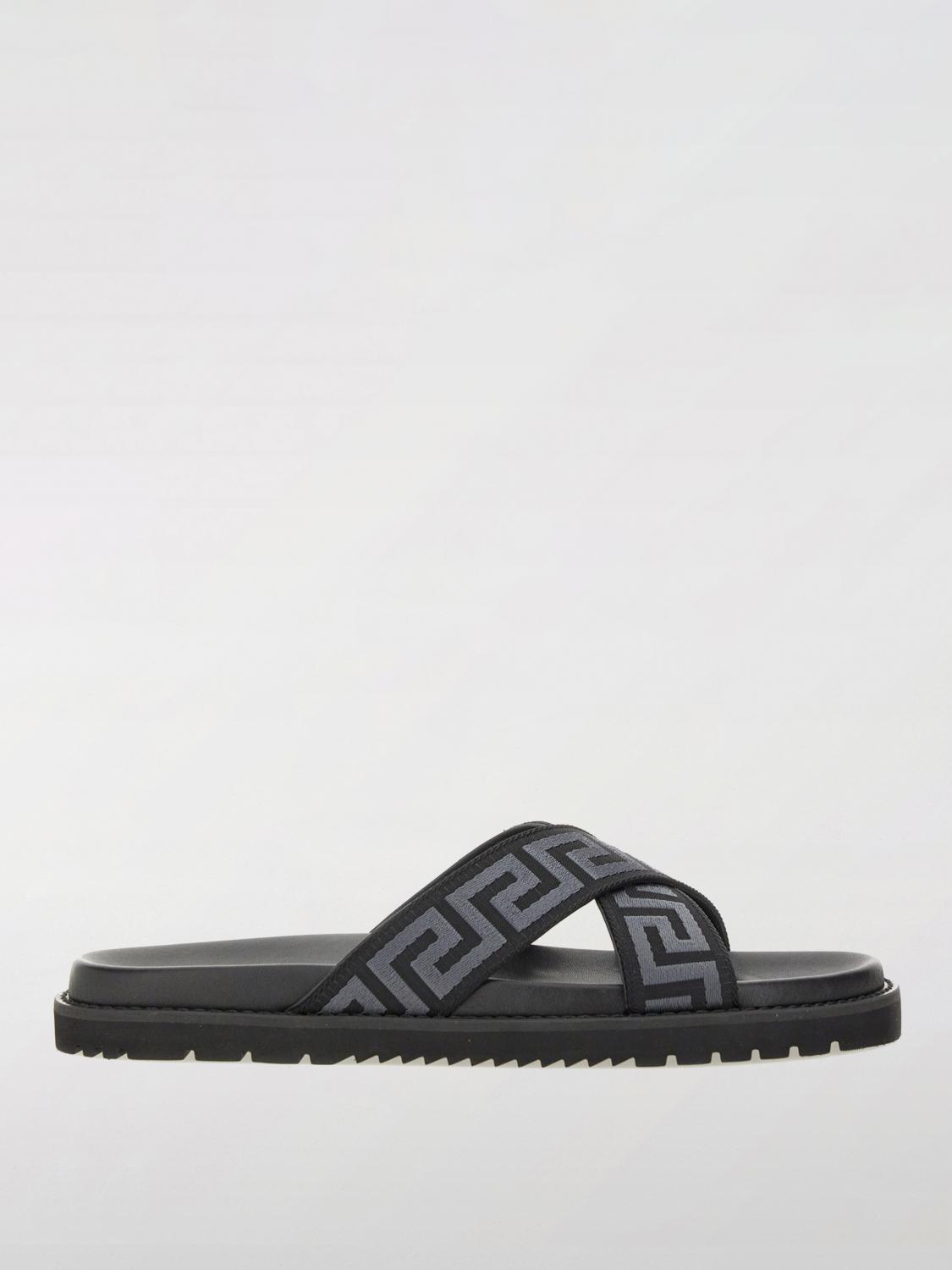VERSACE SANDALS: Shoes men Versace, Black - Img 1