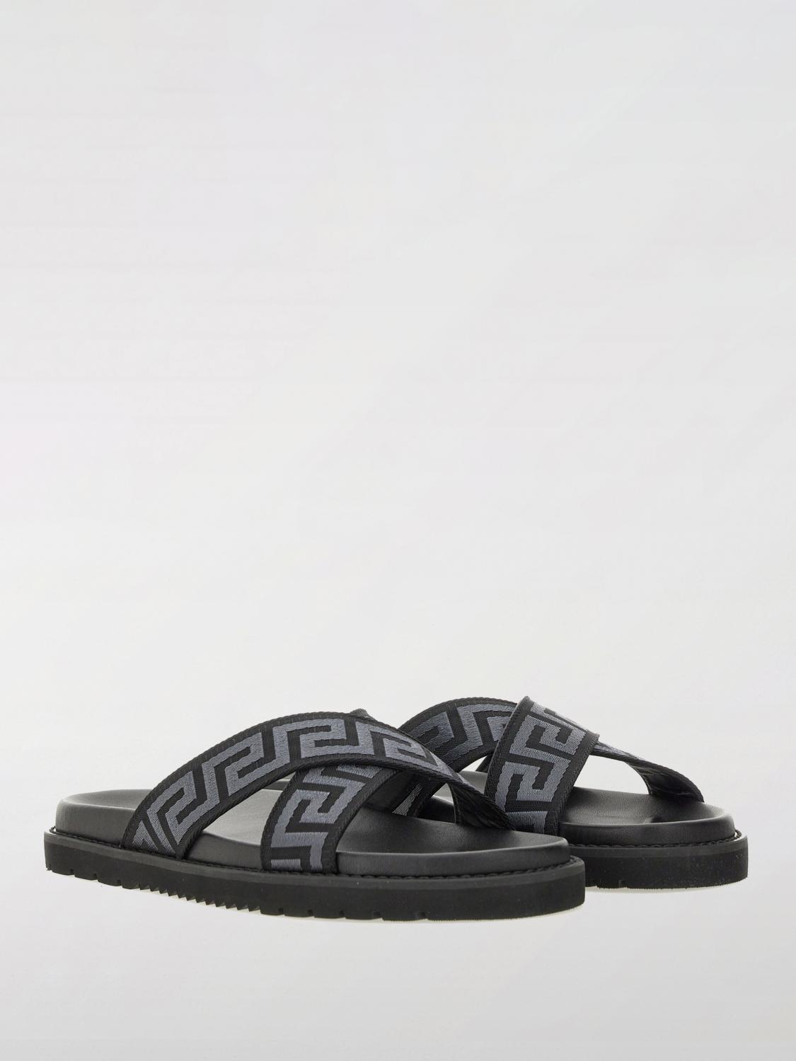 VERSACE SANDALS: Shoes men Versace, Black - Img 2