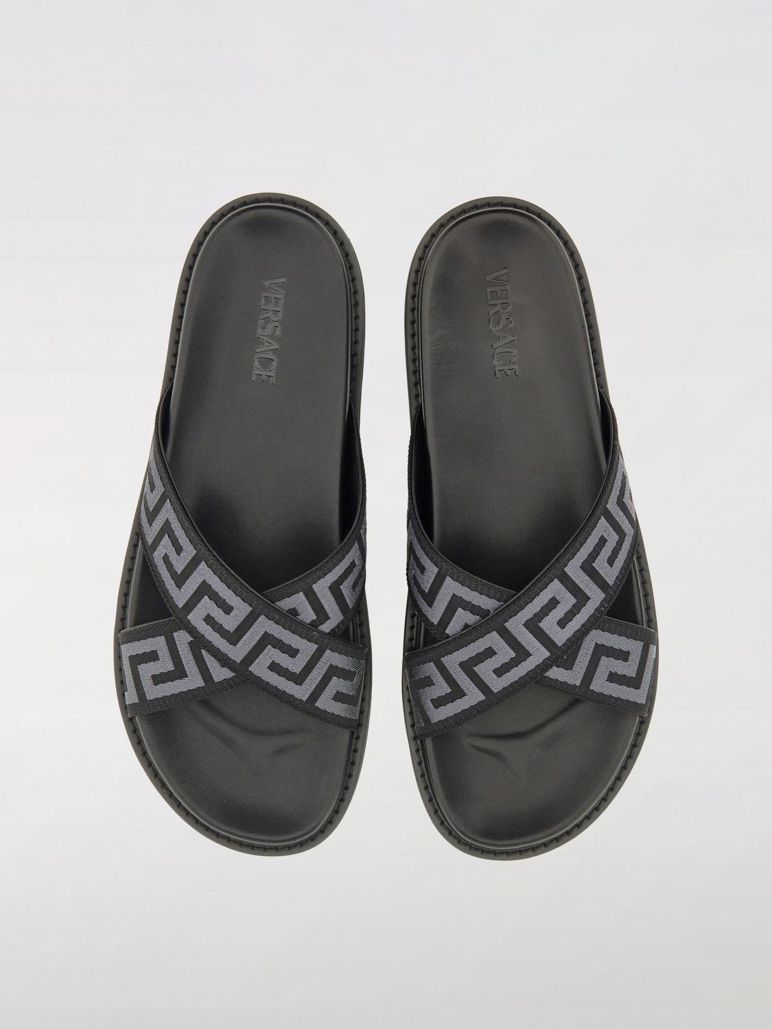 VERSACE SANDALS: Shoes men Versace, Black - Img 4