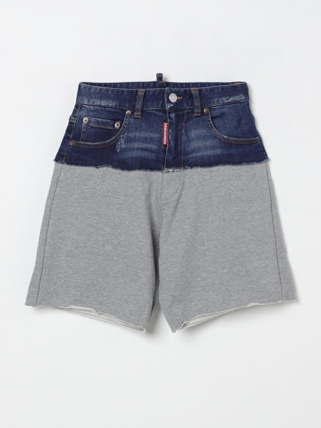 DSQUARED2 SHORTS: Shorts kids Dsquared2, Grey - Img 1