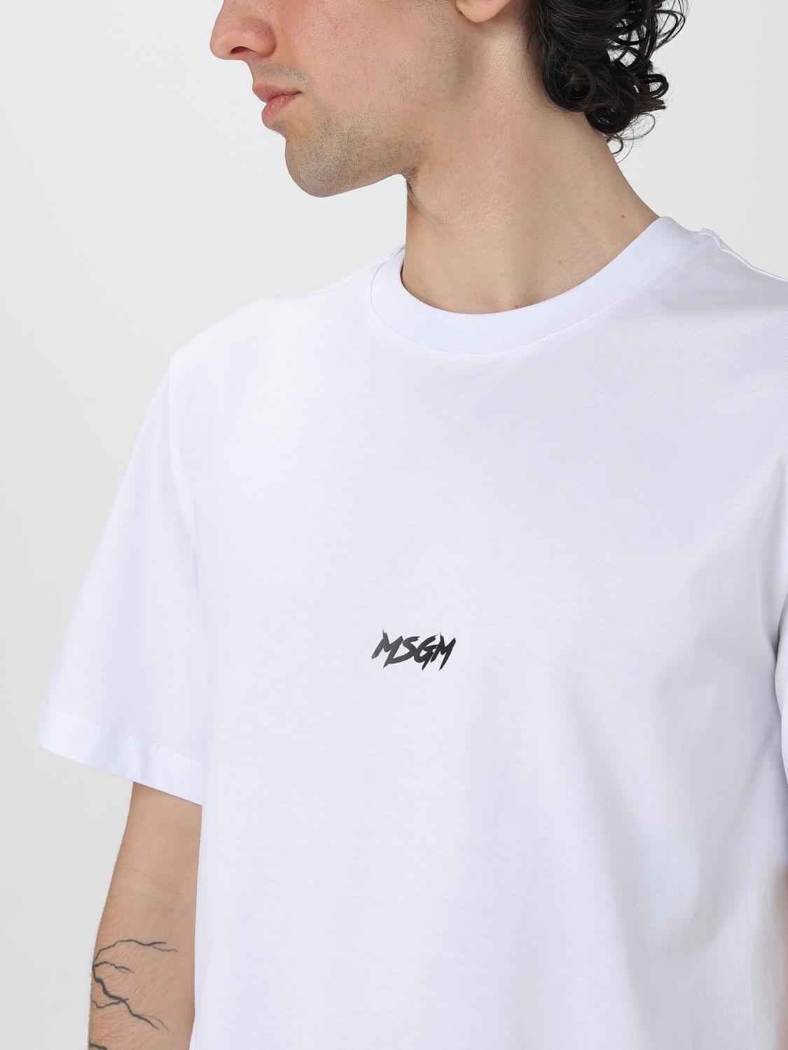 MSGM T-shirt men - White | 3840MM119257002 | GIGLIO.COM